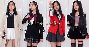 dressing like different anime characters (anime inspired outfits)