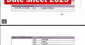 CBSE Class 12th Date Sheet 2023 | #cbse #datesheet #cbseclass12 #cbseexam #cbseboard #nexaclasses