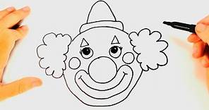 How to draw a Clown for kids | Clown Drawing Lesson Step by Step