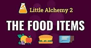 How to make ALL FOOD ITEMS in Little Alchemy 2