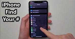 How to Find Your Phone Number iPhone 11