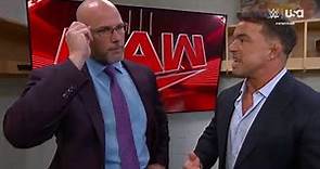 Chad Gable meets Adam Pearce at Backstage | WWE RAW 02/26/24