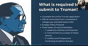 Truman Scholarship Infosession