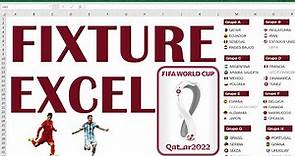Descargar Fixture Mundial Qatar 2022 en Excel
