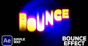 Text Bounce Effect Tutorial in After Effects ( After Effects Beginner )