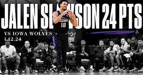 Jalen Slawson CAREER-HIGH 24 PTS vs Iowa Wolves 1.12.24 | Stockton Kings Highlights