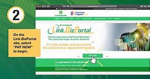 Pay your bills and fees online using the LANDBANK Link.BizPortal!