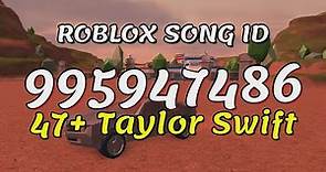 47+ Taylor Swift Roblox Song IDs/Codes