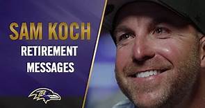 2022 Sam Koch Watches Emotional Retirement Messages | Baltimore Ravens