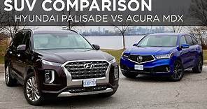 2020 Hyundai Palisade vs. 2020 Acura MDX | SUV Comparison | Driving.ca