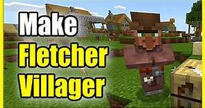 How to Make a Fletcher Villager in Minecraft (Best Tutorial)