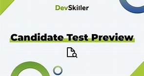 DevSkiller TalentScore: Candidate Test Preview