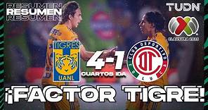 Resumen y goles | Tigres 1-4 Toluca | CL2023 - 4tos | TUDN