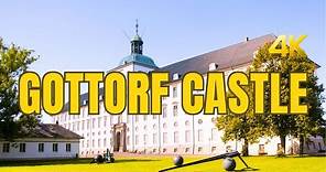 Walking around Gottorf Castle in Schleswig City Germany - 4K 60 fps