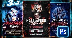 Halloween Party Flyer PSD Free Download 2022 | Halloween Flyer Photoshop