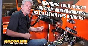 1947-87 Chevy & GMC Truck Custom Wiring Install Tips & Techniques