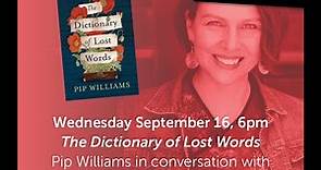 Backstory Pip Williams and The Dictionary of Lost Words