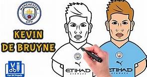 How To Draw Kevin De Bruyne | Como dibujar jugadores de futbol - Draw Football Player Step By Step