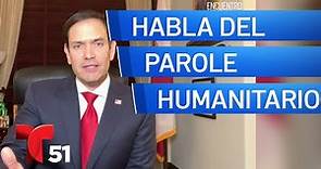 "¿Quién paga por esto?”: senador Marco Rubio habla del parole humanitario