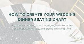 How To Create Your Wedding Reception Seating Chart