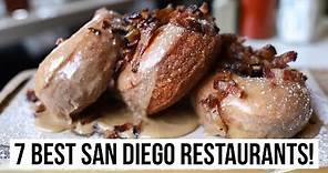 7 BEST San Diego Restaurants! Food tour with sushi, pizza, burgers, tacos, and more.