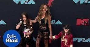 Drea de Matteo is racy in lace arriving at VMAs with children