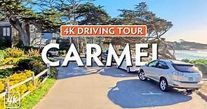 CARMEL-BY-THE-SEA, California - 4K ULTRA HD Driving Tour
