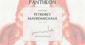Petrobey Mavromichalis Biography | Pantheon