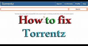 How To fix torrentz Search Engine