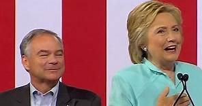 Hillary Clinton introduces Tim Kaine as her running mate