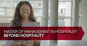 Beyond Hospitality: Cornell Master of Management in Hospitality (MMH)