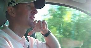 Driving with Vaughn Taylor to the gates of Augusta National