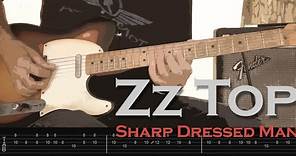 ZZ Top - Sharp Dressed Man, guitar notation and tabs