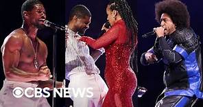 Watch: Usher's Super Bowl halftime show highlights, surprise guests