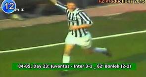 Zbigniew Boniek - 31 goals in Serie A (Juventus, Roma 1982-1988)