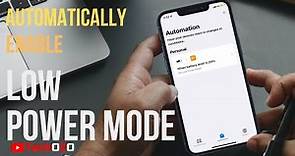 How to automatically enable Low Power Mode on iPhone to save Battery life - TechOZO