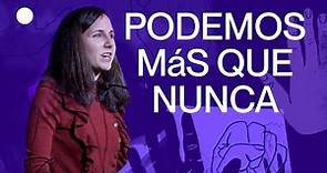 Ione Belarra explica los retos a los que se enfrentará PODEMOS