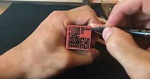 手工刻印章-璽印篆刻藝術中心-印章雕刻流程