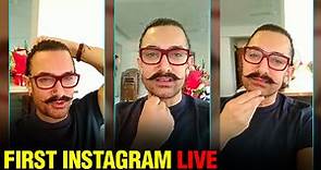 Aamir Khan FIRST INSTAGRAM Live Video