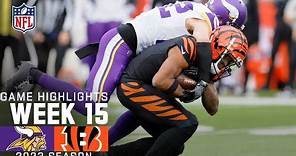 Minnesota Vikings vs. Cincinnati Bengals Game Highlights | NFL 2023 Week 15