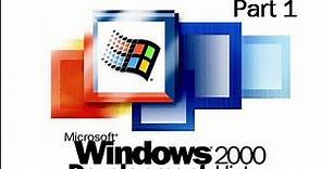 The Development of Windows 2000 - Part One