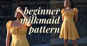 Milkmaid Dress Tutorial - Beginner Friendly Version | LYDIA NAOMI