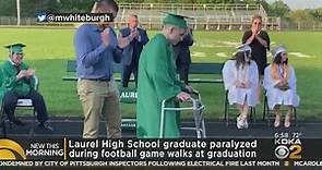 Laurel H.S. Graduate Walks During Graduation After Being Paralyzed In Football Game