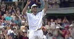 Andre Agassi Wins Wimbledon - Final moments, Celebration, Interviews - 1992