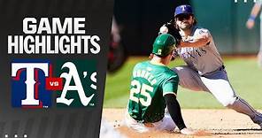 Rangers vs. A's Game 2 Highlights (5/8/24) | MLB Highlights