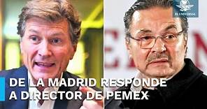 Enrique de la Madrid defiende a María Amparo Casar ante acusaciones de Pemex