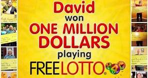Meet David Arnott, FreeLotto®'s Latest $1 Million Winner!