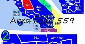 How to pronounce Area code 559 in English?