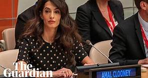 'Ukraine is a slaughterhouse': Amal Clooney describes war crimes in address to United Nations – vide