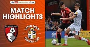 AFC Bournemouth 2-1 Luton Town | Championship Highlights